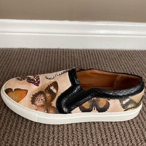 Givenchy Butterfly-Print Learher Skate Shoe